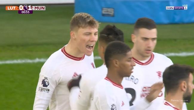 اهداف مباراة مانشستر يونايتد ولوتون تاون 2 1 الدوري الانجليزي