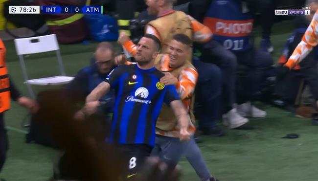 هدف انتر ميلان الاول في مرمي اتليتكو مدريد بدوري ابطال اوروبا