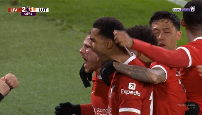 اهداف مباراة ليفربول ولوتون تاون 4 1 الدوري الانجليزي