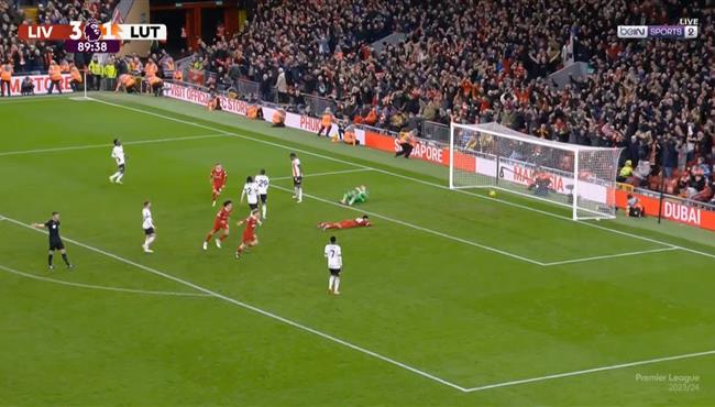 هدف ليفربول الرابع في مرمي لوتون تاون بالدوري الانجليزي