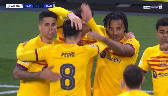 اهداف مباراة برشلونة ونابولي 1 1 دوري ابطال اوروبا