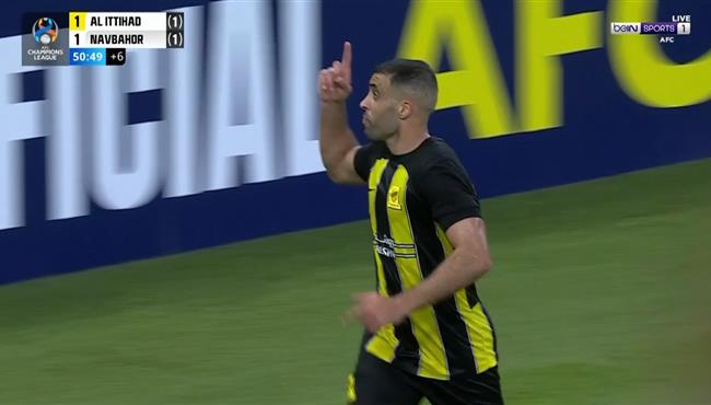هدف عبد الرزاق حمد الله في مرمي نافباخور اسيست بنزيما بدوري ابطال اسيا