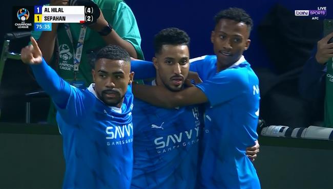 هدف سالم الدوسري في مرمي سباهان اصفهان بدوري ابطال اسيا