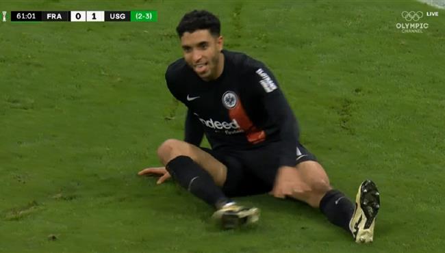 عمر مرموش كاد ان يسجل هدف امام سانت جيلواز بدوري المؤتمر الاوروبي