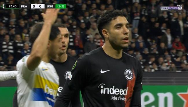 ملخص لمسات عمر مرموش في مباراة اينتراخت فرانكفورت وسانت جيلواز بدوري المؤتمر الاوروبي