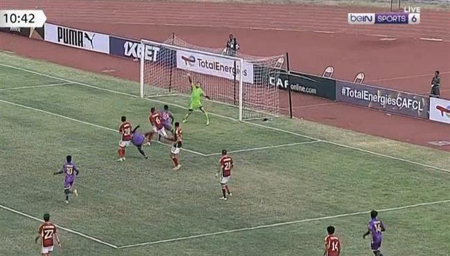 تصدي مصطفي شوبير الرائع يحرم ميدياما من هدف بدوري ابطال افريقيا