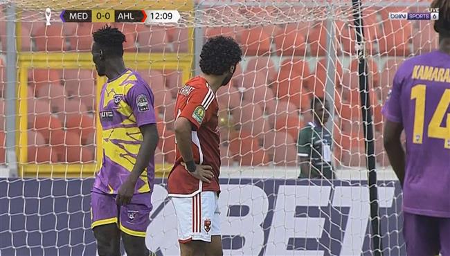 حسين الشحات يهدر فرصة هدف امام ميدياما بدوري ابطال افريقيا