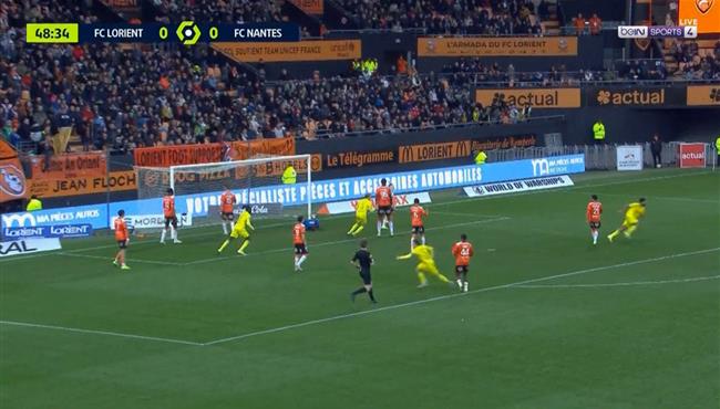 هدف نانت الرائع في مرمي لوريان بالدوري الفرنسي