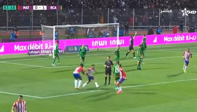 اهداف مباراة الرجاء والمغرب التطواني 1 1 الدوري المغربي