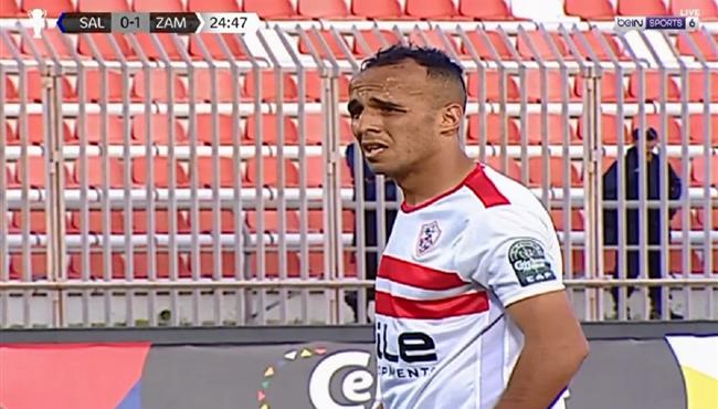 ناصر منسي كاد ان يسجل هدف ثاني امام ابو سليم الليبي بكأس الكونفيدرالية