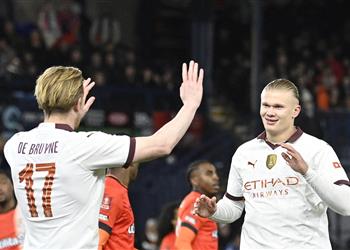 فيديو ليلة توهج دي بروين ميجا هاتريك هالاند أمام لوتون تاون يقود مانشستر سيتي لربع نهائي كأس الاتحاد