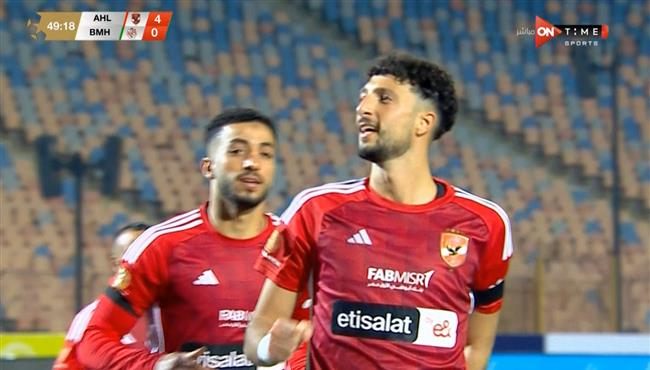 هدف وسام ابو علي الثاني في مرمى بلدية المحلة بالدوري المصري