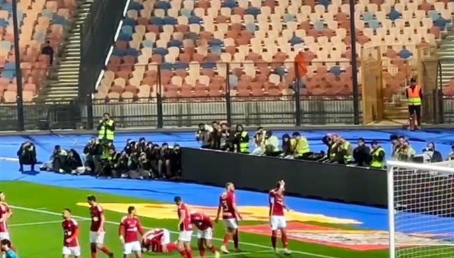 احتفال جماهير الاهلي بهدف وسام ابو علي بالروح بالدم نفديك يا فلسطين