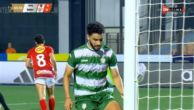 هدف بلدية المحلة في مرمي الاهلي بالدوري المصري حسام اشرف