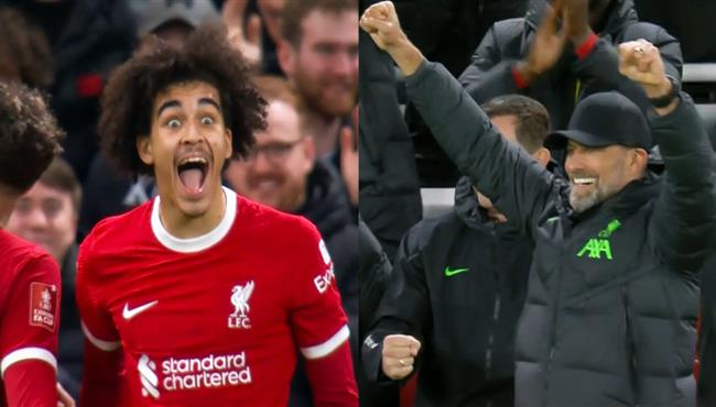 هدف ليفربول الثالث في مرمي ساوثهامبتون بكأس الاتحاد الانجليزي وفرحه يورجن كلوب