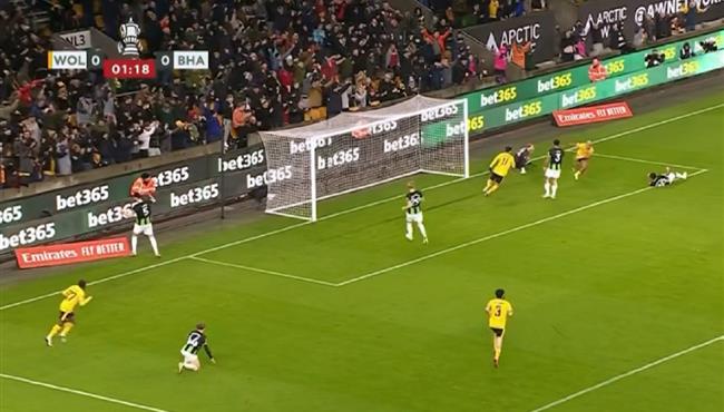هدف فوز ولفرهامبتون علي برايتون 1 0 كأس الاتحاد الانجليزي
