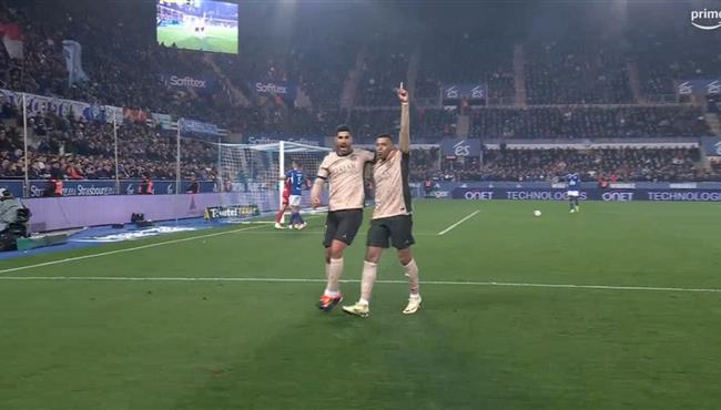 اهداف مباراة باريس سان جيرمان وستراسبورج 2 1 الدوري الفرنسي