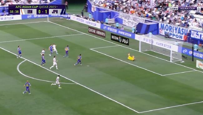 لاعب ايران كاد ان يسجل هدف رائع امام اليابان بكأس اسيا