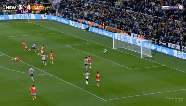 اهداف مباراة نيوكاسل ولوتون تاون 4 4 الدوري الانجليزي