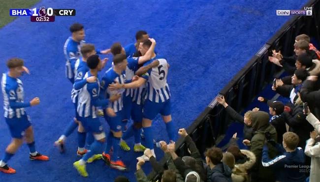 اهداف مباراة برايتون وكريستال بالاس 4 1 الدوري الانجليزي