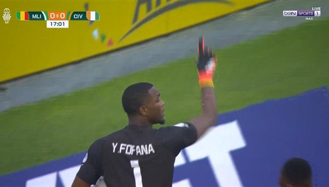 تصدي فوفانا لركلة جزاء كوت ديفوار امام مالي بكاس امم افريقيا