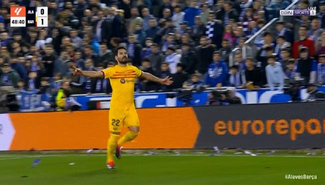 هدف جوندوجان في مرمي ديبورتيفو الافيس بالدوري الاسباني