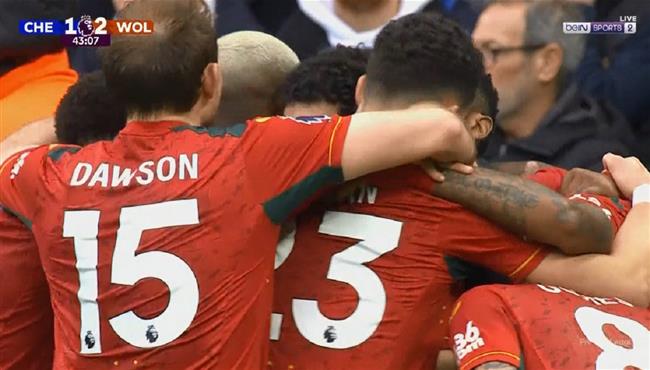 هدف ولفرهامبتون الثاني في مرمي تشيلسي بالدوري الانجليزي