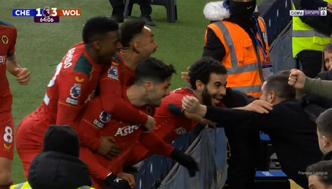 هدف ولفرهامبتون الثالث في مرمي تشيلسي بالدوري الانجليزي