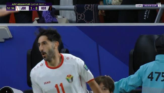 هدف يزن النعيمات في مرمي كوريا الجنوبية بكأس اسيا