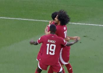 فيديو جاسم جابر ي سجل هدف قطر الأول في شباك إيران