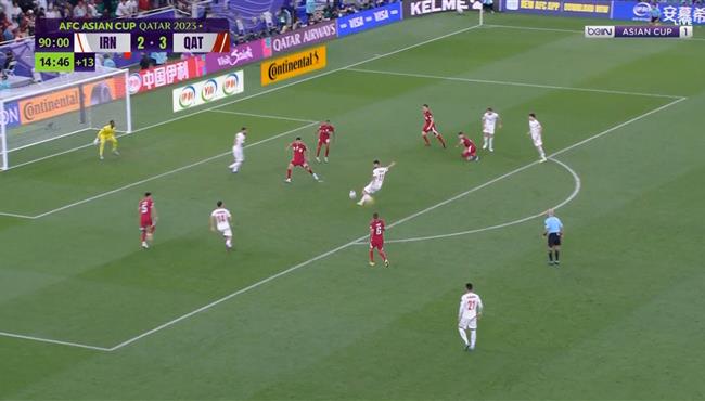 أربع دقائق تحبس الأنفاس في مباراة قطر وإيران بكأس آسيا