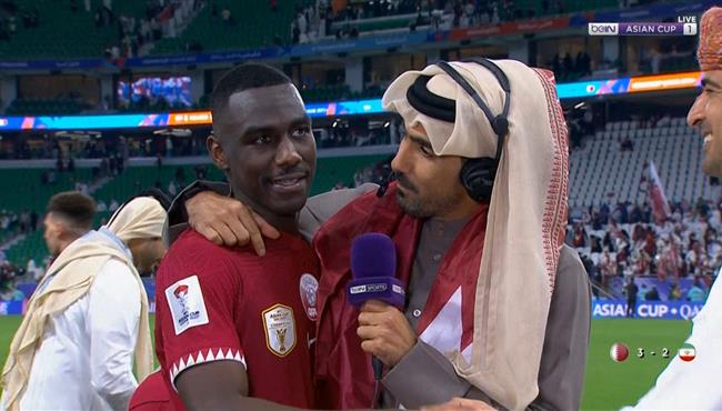 تصريحات المعز علي بعد مباراة قطر وايران بكأس اسيا