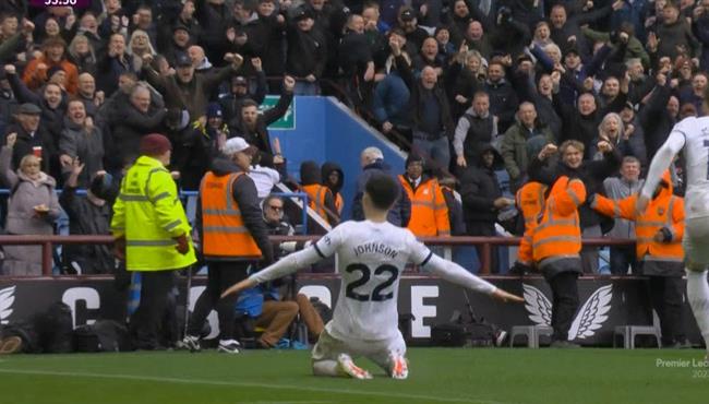 هدف توتنهام الثاني في مرمي استون فيلا بالدوري الانجليزي