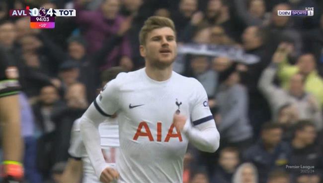 هدف تيمو فيرنر في مرمي استون فيلا بالدوري الانجليزي