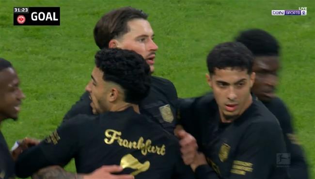 اسيست عمر مرموش في مباراة اينتراخت فرانكفورت وهوفنهايم بالدوري الالماني