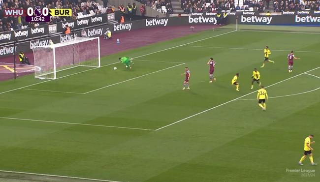 اهداف مباراة وست هام وبيرنلي 2 2 الدوري الانجليزي