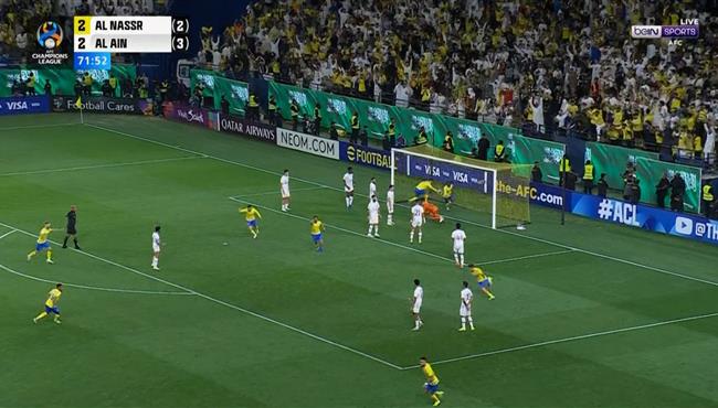 هدف النصر الثالث في مرمي العين بدوري ابطال اسيا