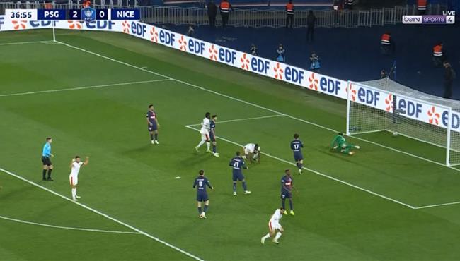 هدف نيس الاول في مرمي باريس سان جيرمان بكأس فرنسا