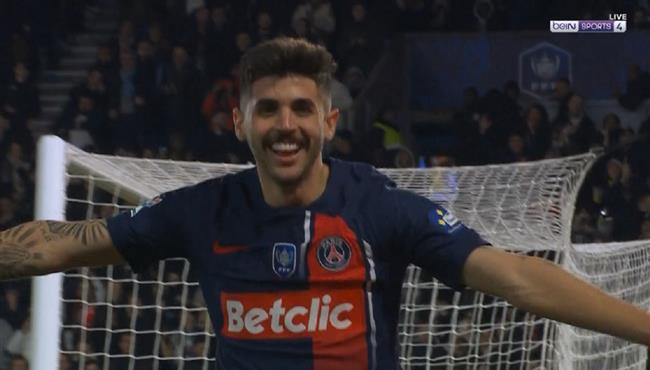 هدف باريس سان جيرمان الثالث في مرمي نيس بكأس فرنسا لوكاس بيرالدو