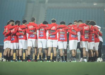 مران منتخب مصر تدريبات فنية وتكتيكية تحت قيادة حسام حسن