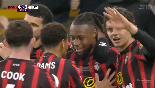 اهداف مباراة بورنموث ولوتون تاون 4 3 الدوري الانجليزي