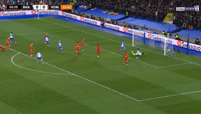 هدف فوز برايتون علي روما 1 0 الدوري الاوروبي