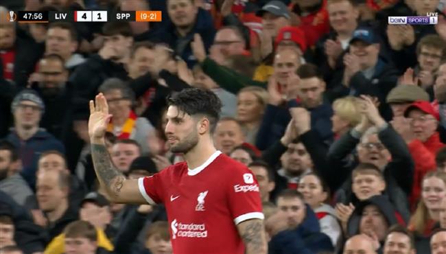 هدف دومينيك سوبوسلاي في مرمي سبارتا براج بالدوري الاوروبي اسيست محمد صلاح