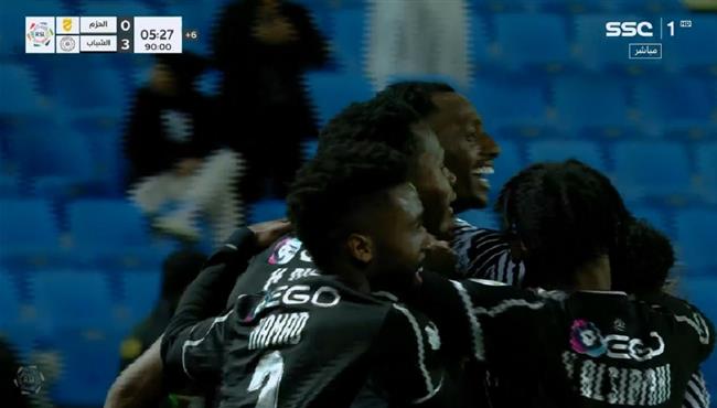 اهداف مباراة الشباب والحزم 3 0 الدوري السعودي