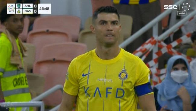 رونالدو يهدر انفراد امام الاهلي بالدوري السعودي