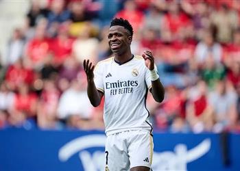 فينيسيوس يغيب عن ريال مدريد حتى مباراة مانشستر سيتي