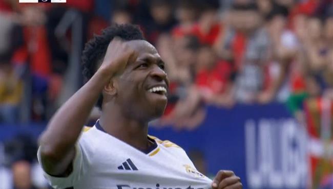 هدف فينيسيوس جونيور الثاني في مرمي اوساسونا بالدوري الاسباني