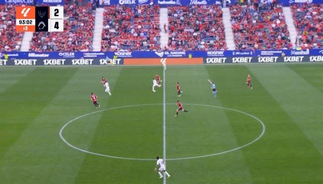 العارضة تحرم اردا جولر من تسجيل هدف اسطوري من منتصف الملعب امام اوساسونا