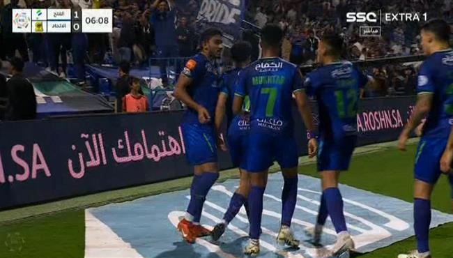 هدف الفتح الاول في مرمي الاتحاد بالدوري السعودي