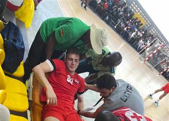 تفاصيل إصابة لاعب منتخب مصر لكرة اليد خلال مواجهة نيجيريا
